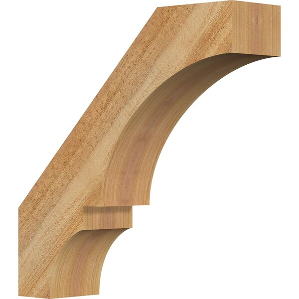 Ekena Millwork 4"W x 16"D x 16"H Balboa Rough Sawn Knee Brace, Western Red Cedar BRC04X16X16BOA00RWR - main